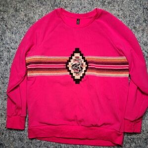 western embroidered crewneck